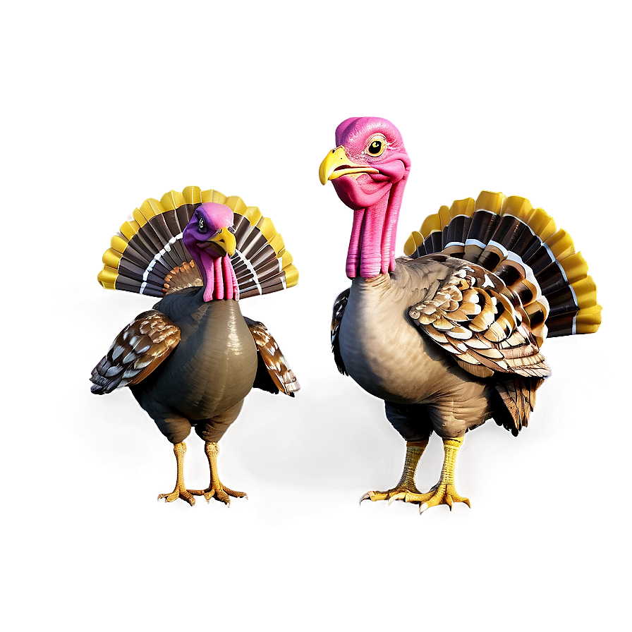 Turkey Family Png 05032024 PNG image