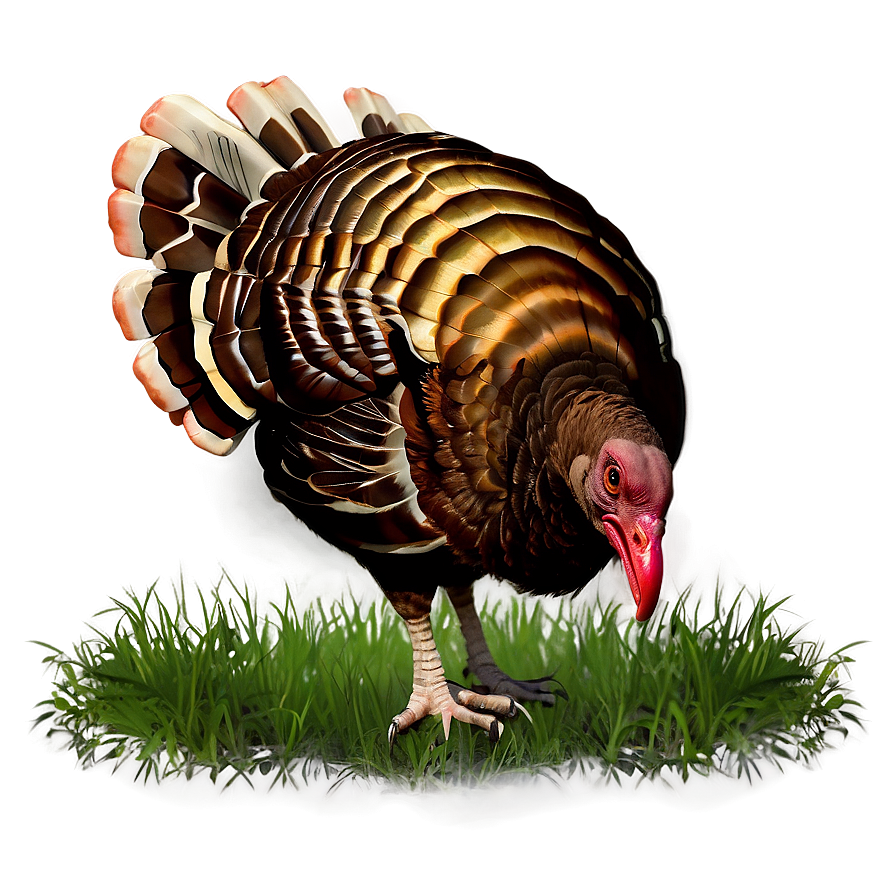 Turkey In Grass Png 05032024 PNG image