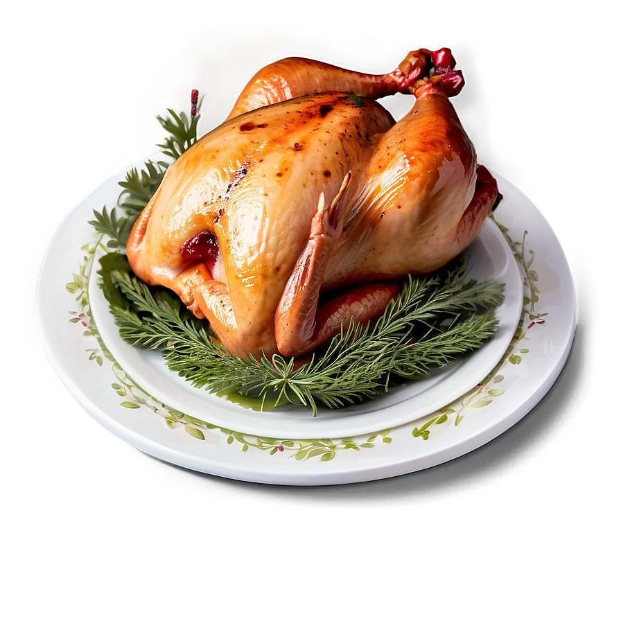 Turkey On Plate Png 25 PNG image