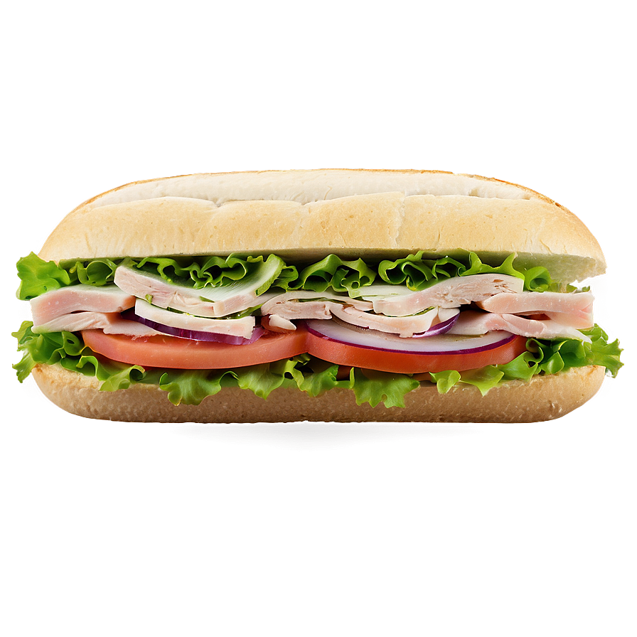 Turkey Sub Sandwich Png Qpt PNG image