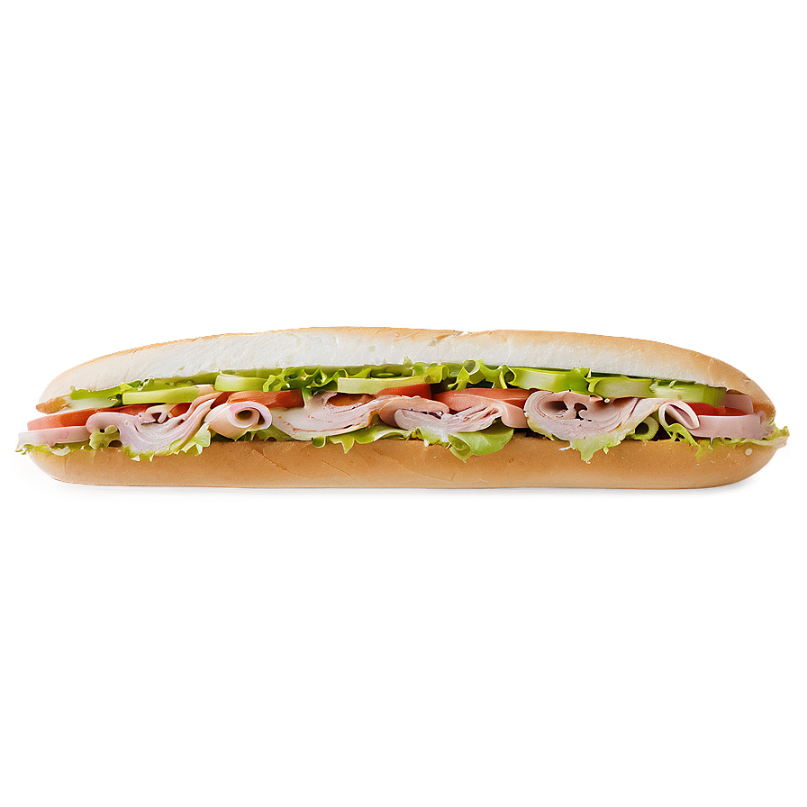 Turkey Sub Sandwich Png Wcv PNG image