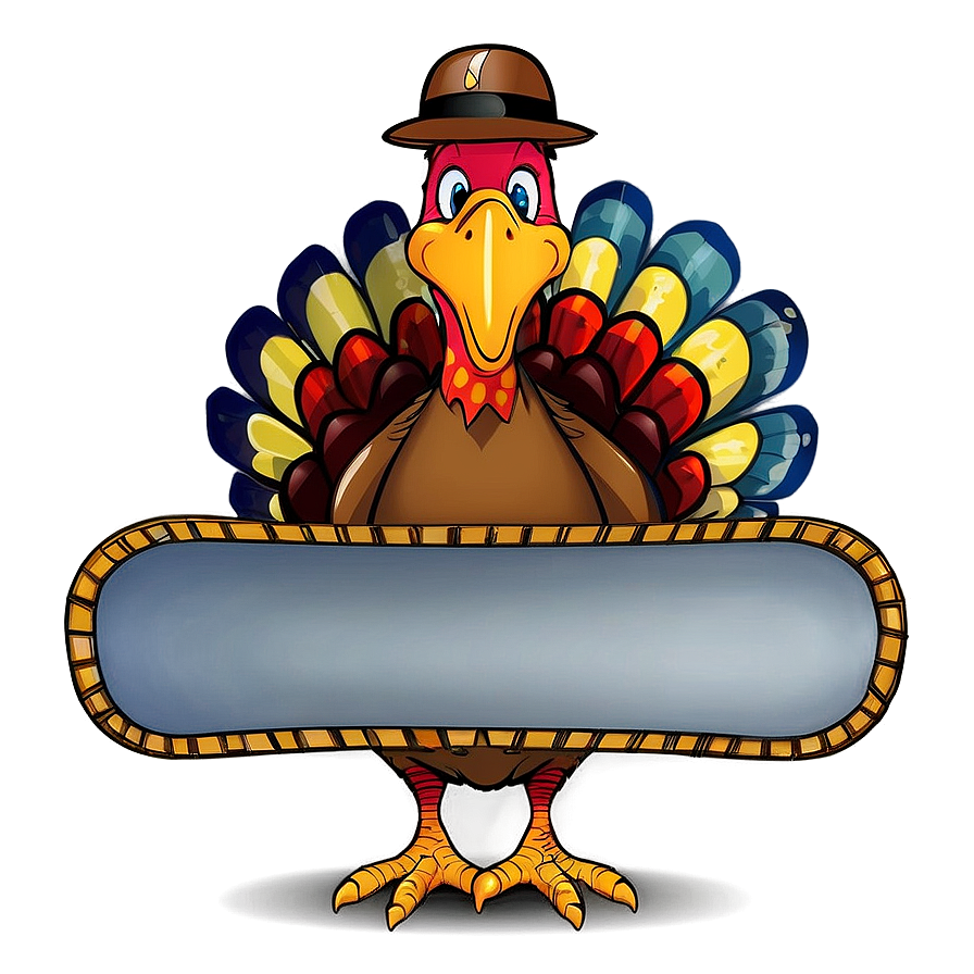 Turkey With Sign Png Xmd PNG image