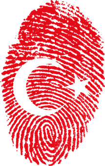 Turkish Flag Fingerprint PNG image