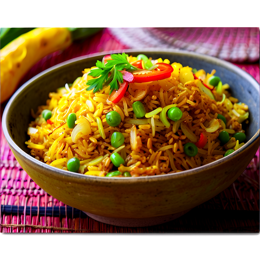 Turmeric Fried Rice Png Pmb38 PNG image