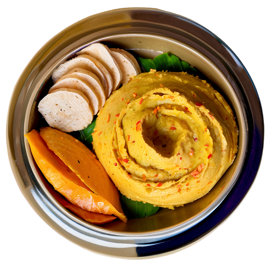 Turmeric Ginger Hummus Png 06252024 PNG image