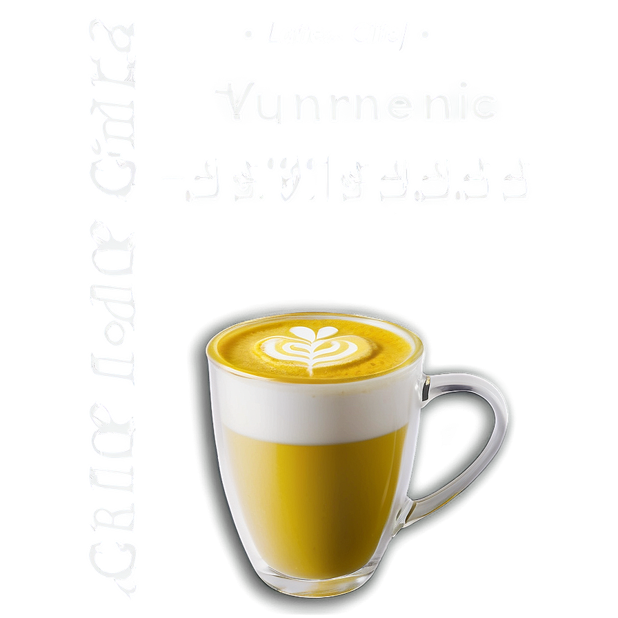 Turmeric Latte Golden Png Eyx79 PNG image