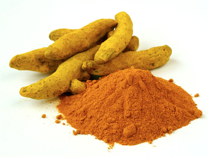 Turmeric Rootsand Powder PNG image