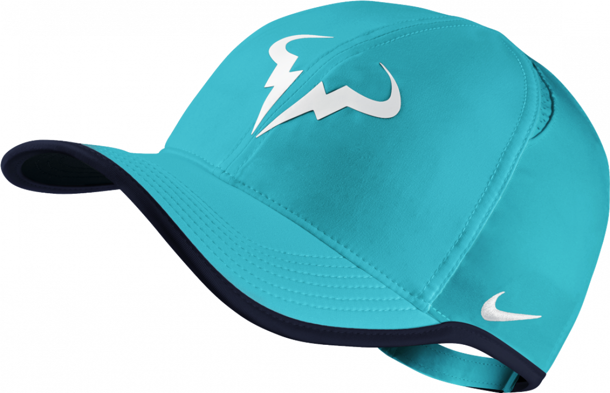 Turquoise Nike Running Cap PNG image