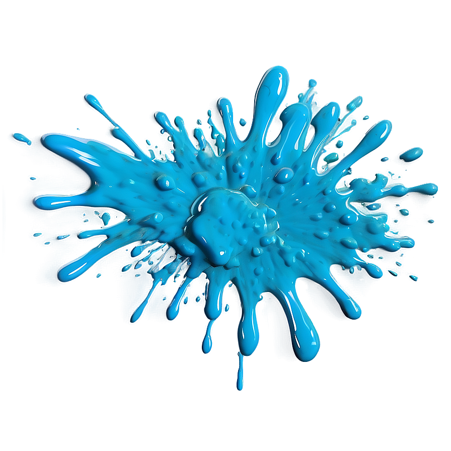 Turquoise Paint Splash Png Opr PNG image