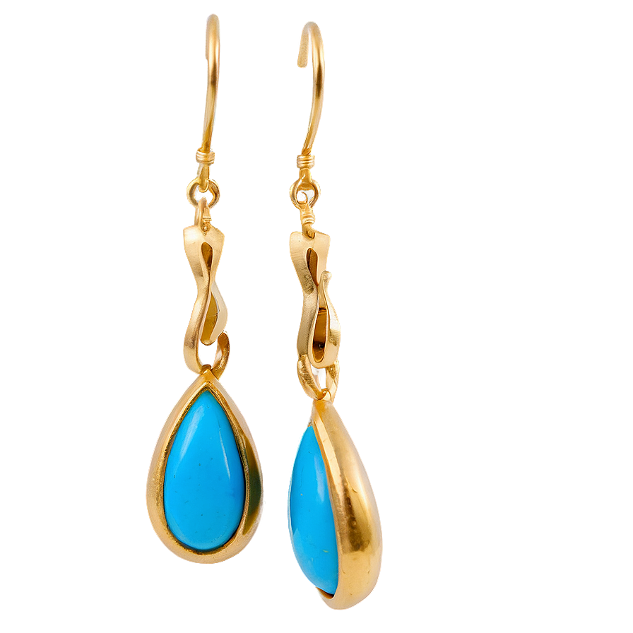 Turquoise Stone Earring Png 76 PNG image