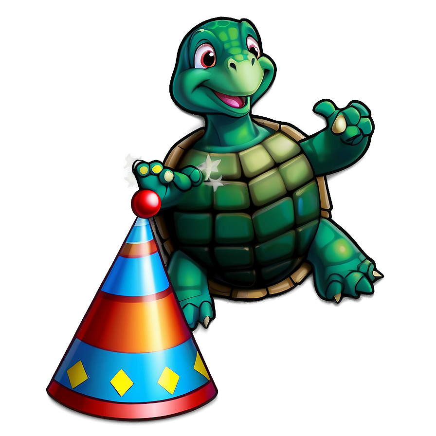 Turtle In A Party Hat Png 68 PNG image