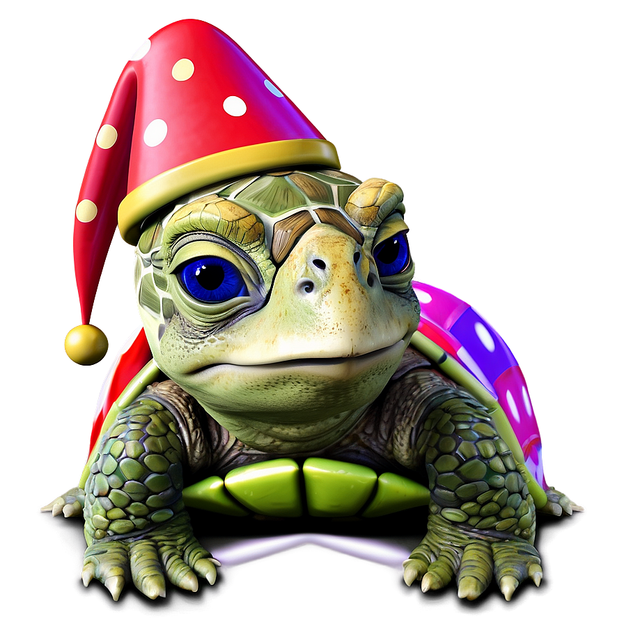 Turtle In A Party Hat Png Bgq PNG image