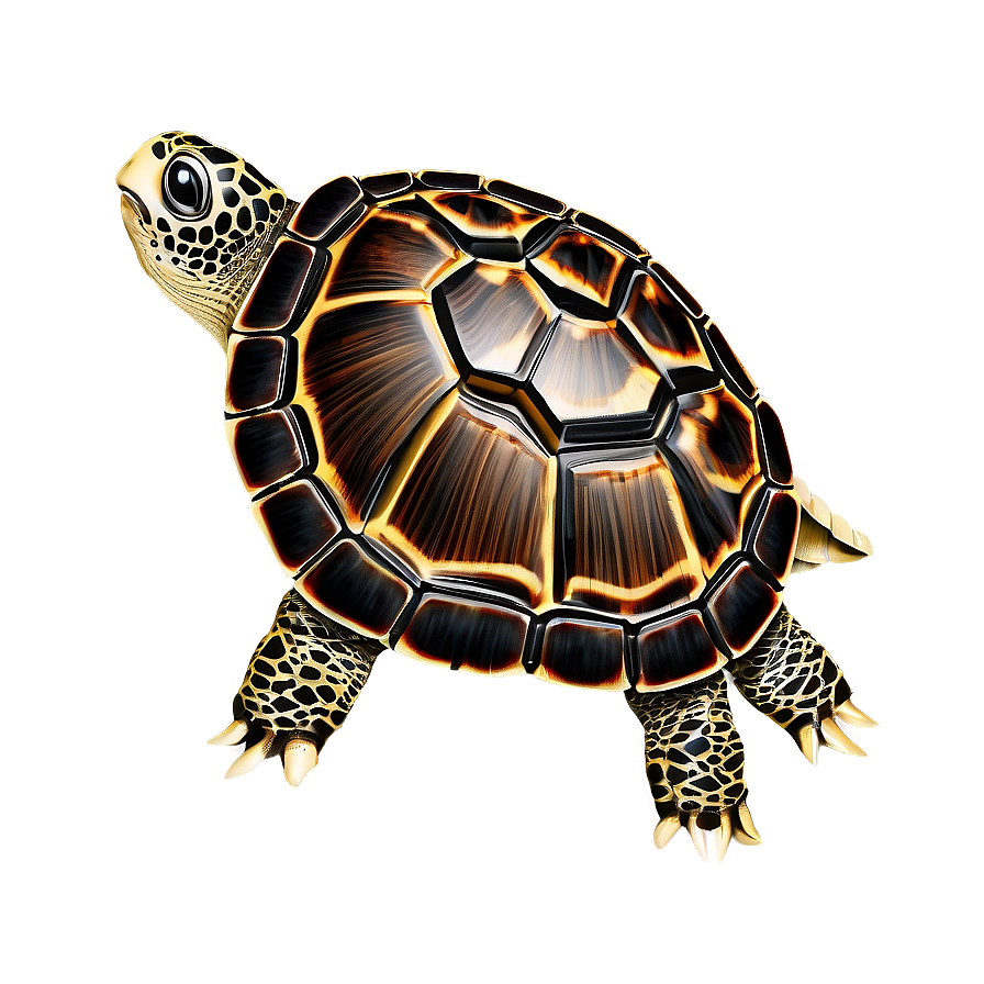 Turtle With Detailed Shell Pattern Png 06242024 PNG image