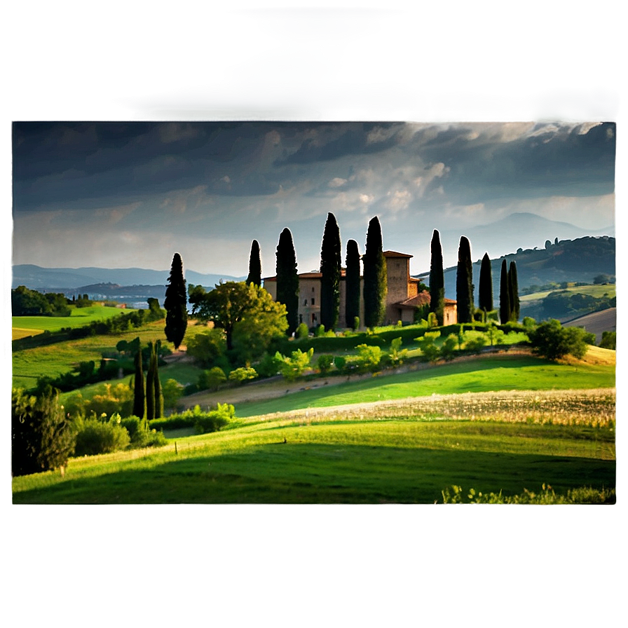 Tuscany Landscape Italy Png 05212024 PNG image