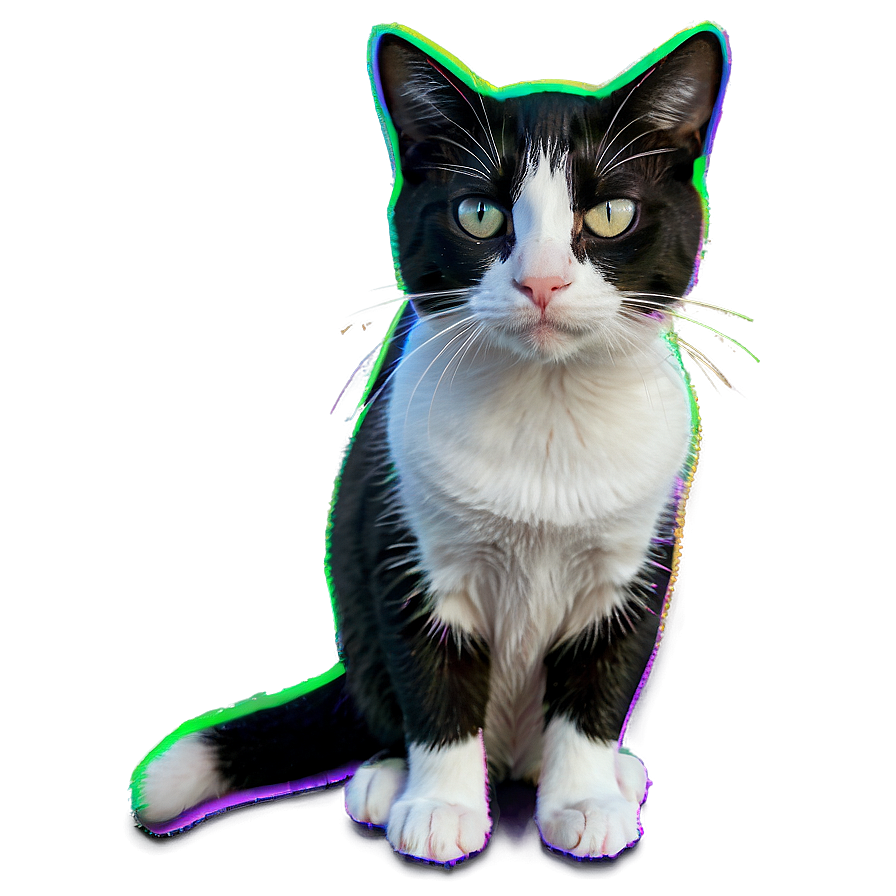 Tuxedo Cat B PNG image