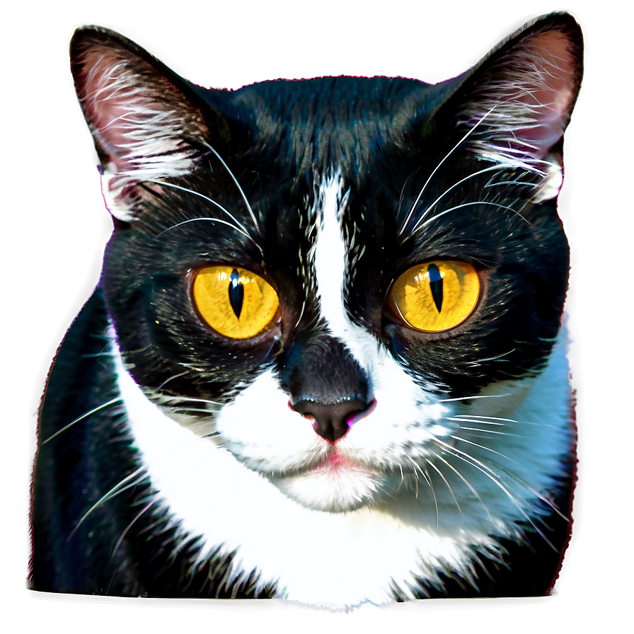 Tuxedo Cat D PNG image