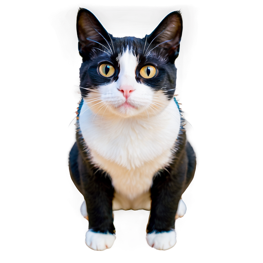 Tuxedo Cat Face Close-up Png 78 PNG image