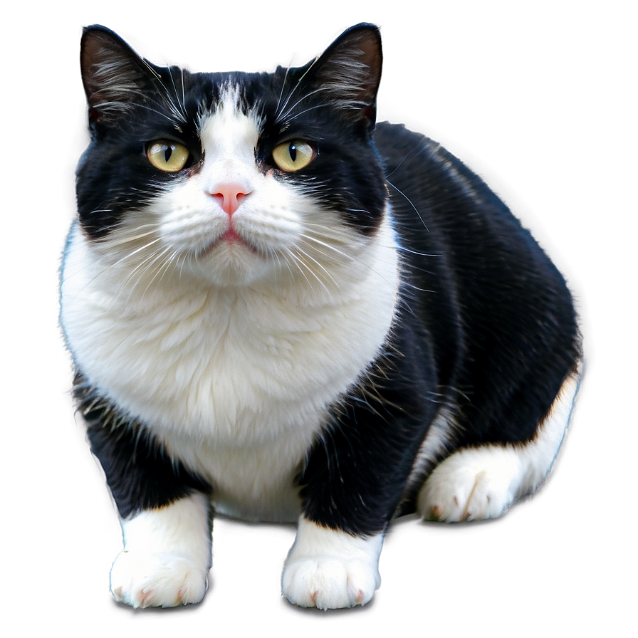 Tuxedo Cat In Snow Png 9 PNG image