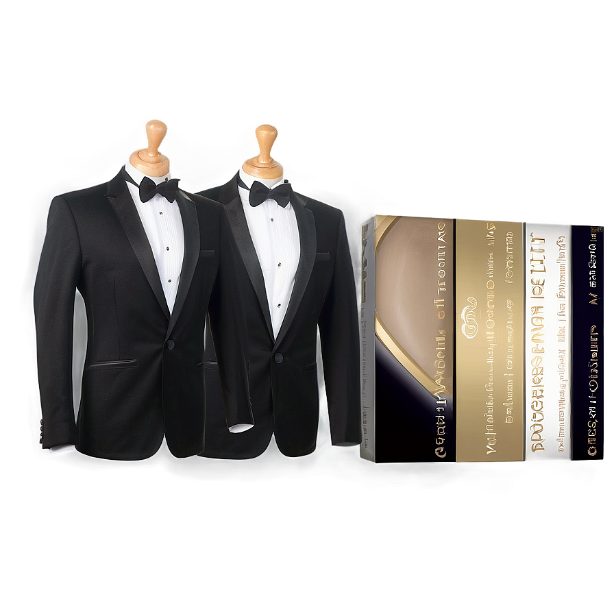 Tuxedo With Satin Lapels Png 24 PNG image