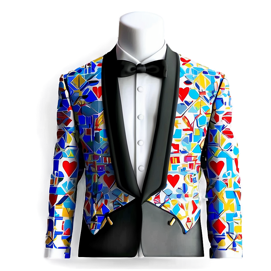 Tuxedo With Unique Patterns Png 05242024 PNG image