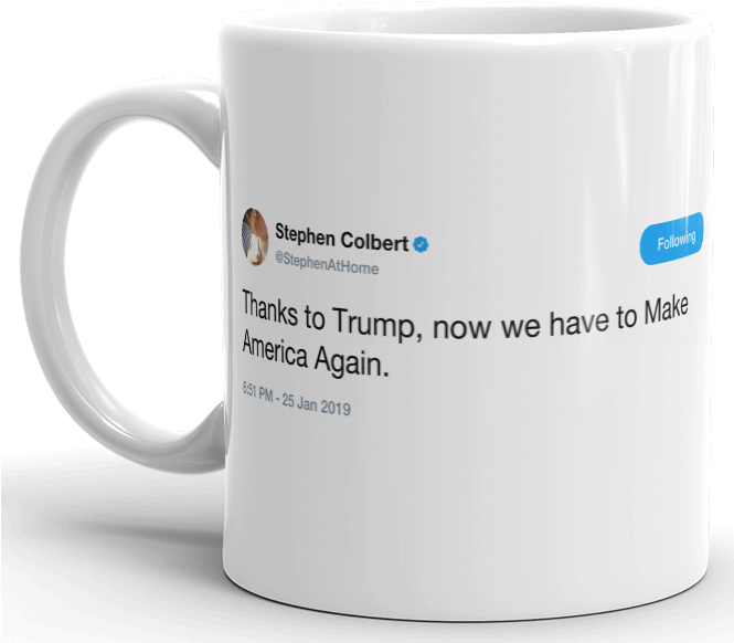 Tweet Mug Make America Again PNG image