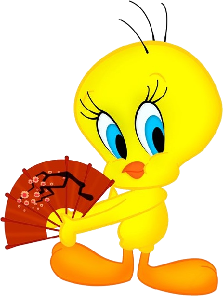 Tweetywith Fan PNG image