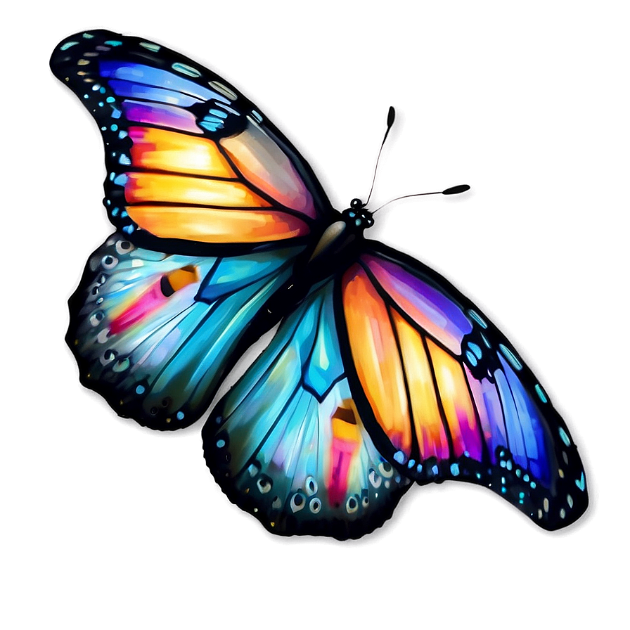 Twilight Glow Butterfly Png 06272024 PNG image