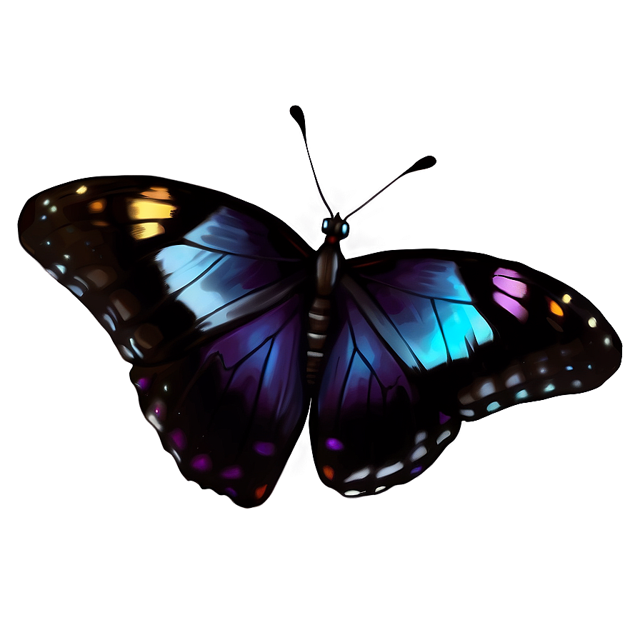 Twilight Glow Butterfly Png 87 PNG image