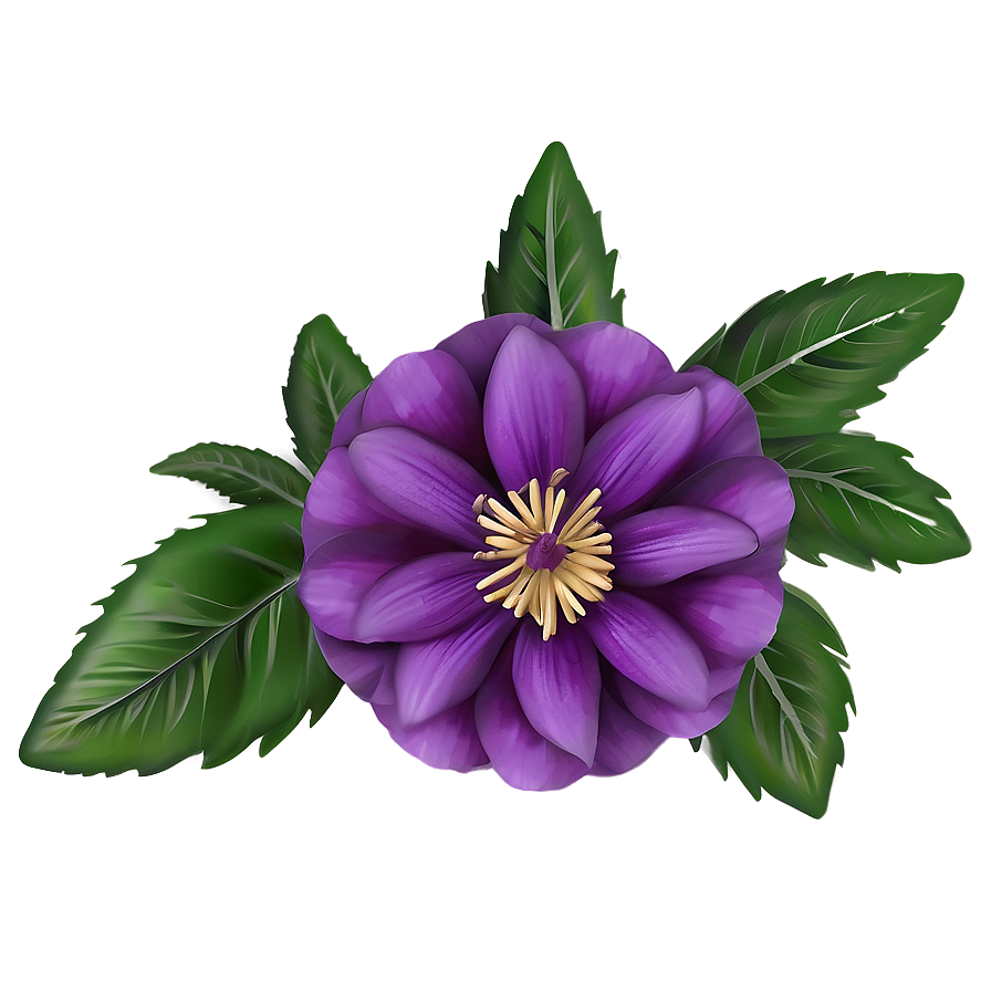 Twilight Purple Flower Png Cov PNG image