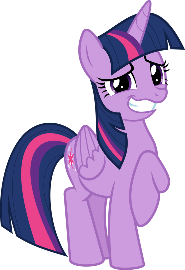 Twilight Sparkle Smiling Vector PNG image