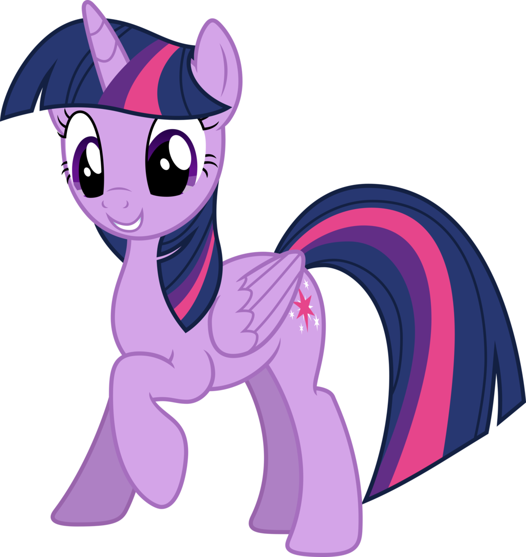 Twilight Sparkle Smiling Vector PNG image