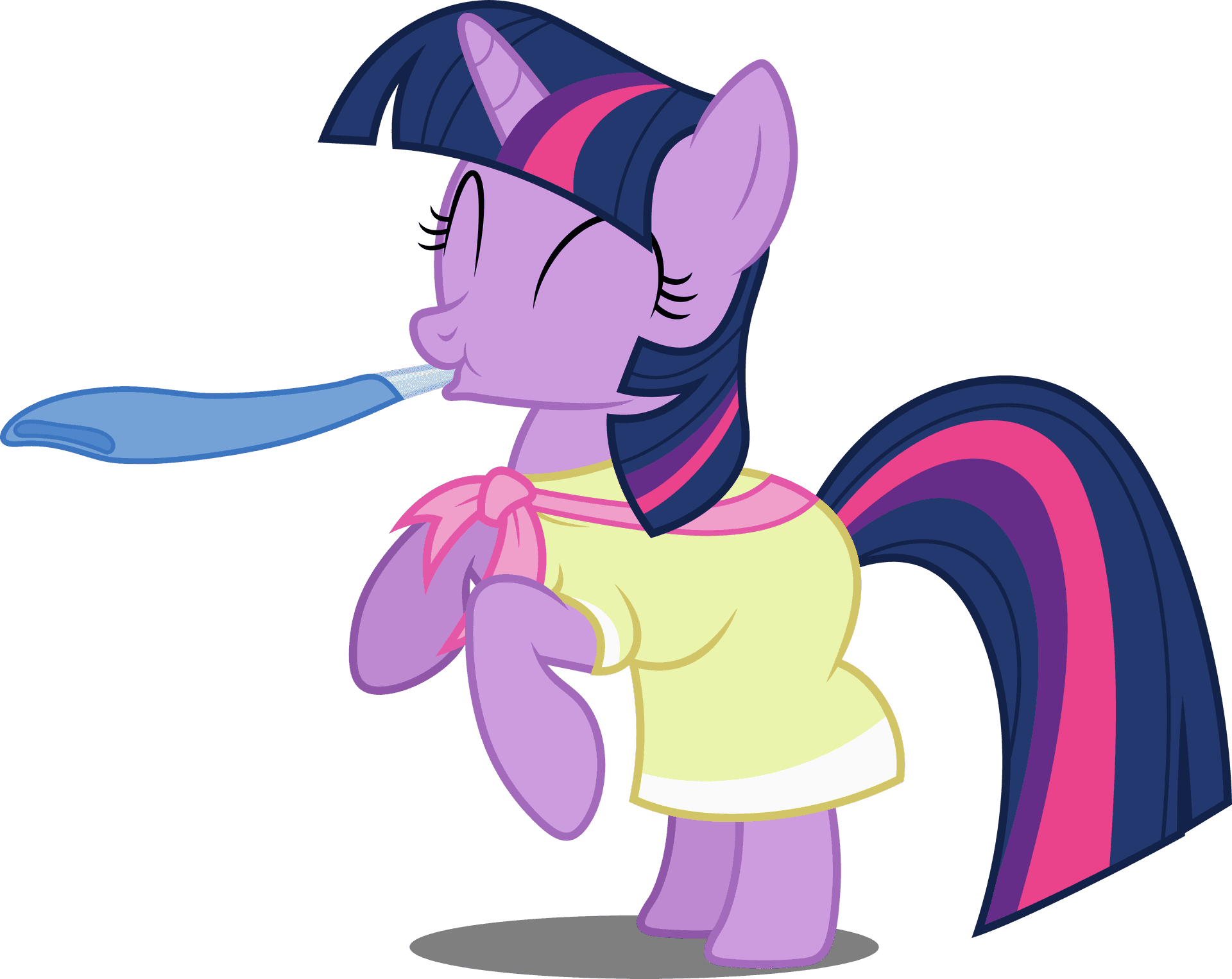 Twilight Sparkle With Toothbrush PNG image