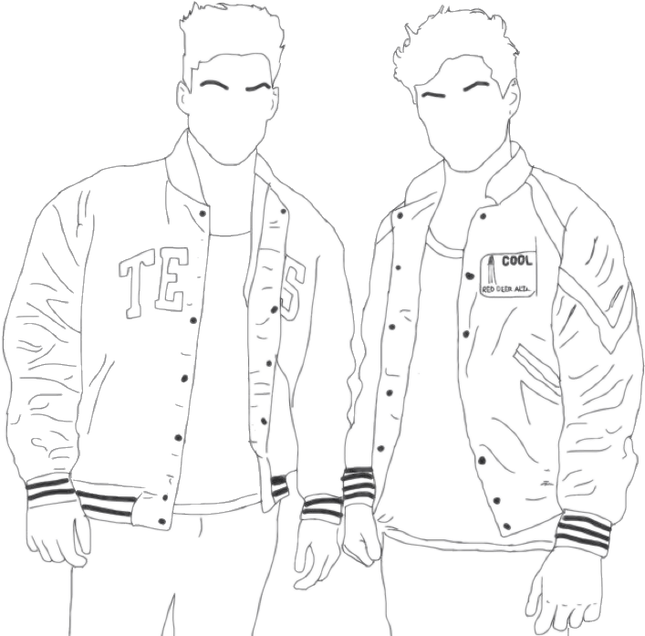 Twin_ Brothers_ Stylish_ Pose PNG image