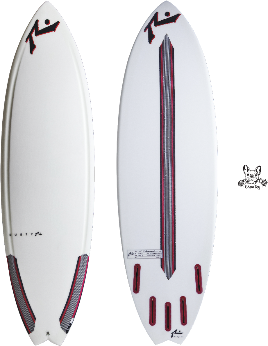 Twin Fin Surfboard Design PNG image