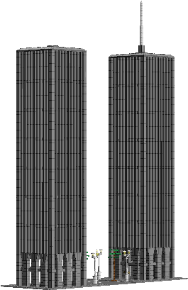 Twin_ Towers_ Pixel_ Art PNG image