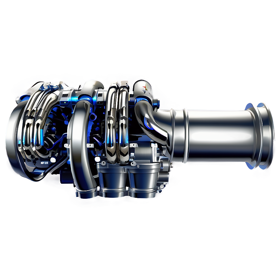 Twin Turbo Car Engine Profile Png Cwd62 PNG image