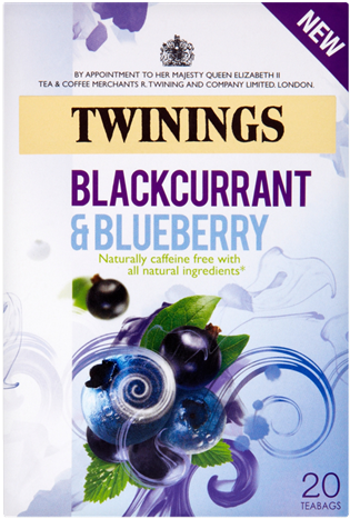 Twinings Blackcurrant Blueberry Tea Box PNG image