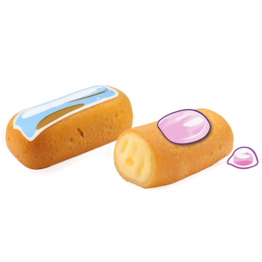 Twinkie Snack Cake Illustration PNG image