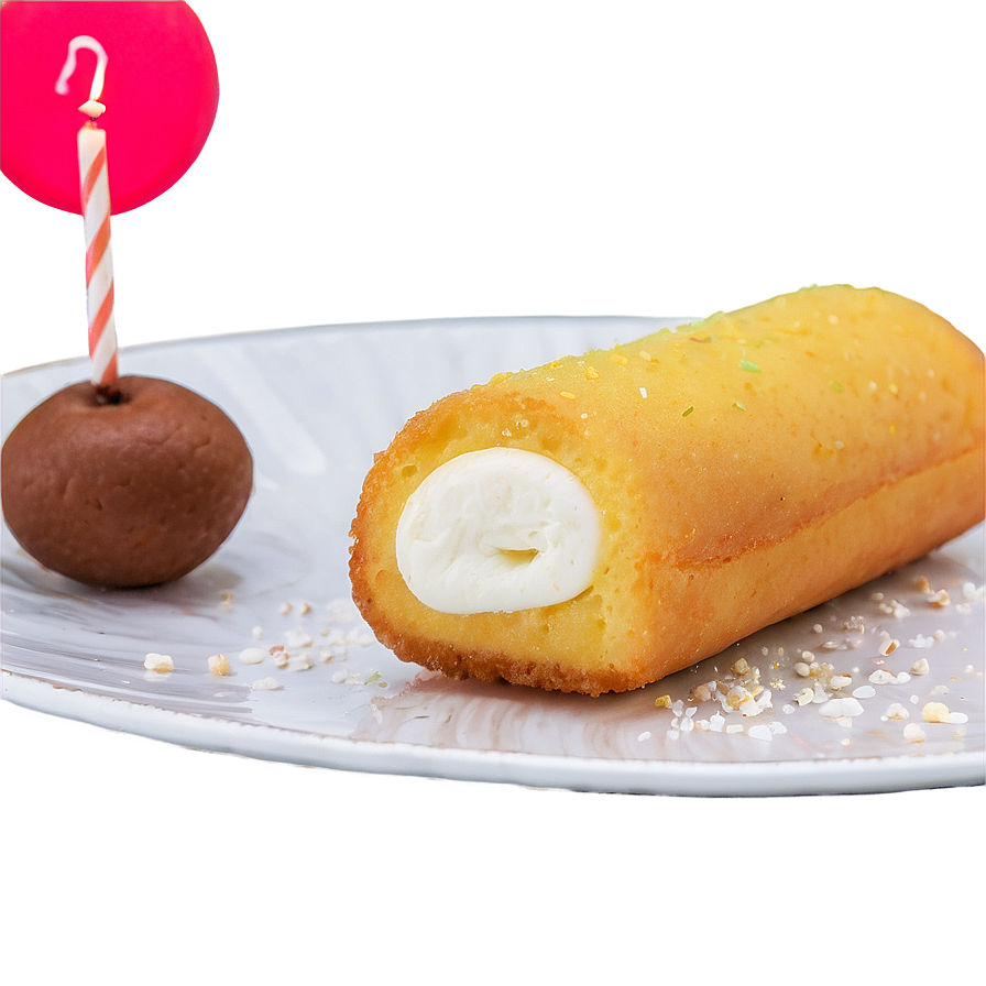 Twinkiewith Candle Celebration PNG image