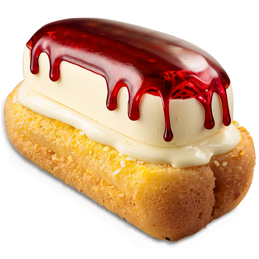 Twinkiewith Red Glazeand Cream Filling PNG image