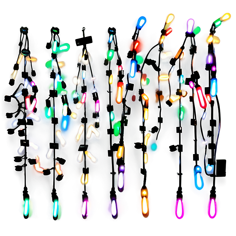 Twinkling Christmas Lights Png Pen PNG image