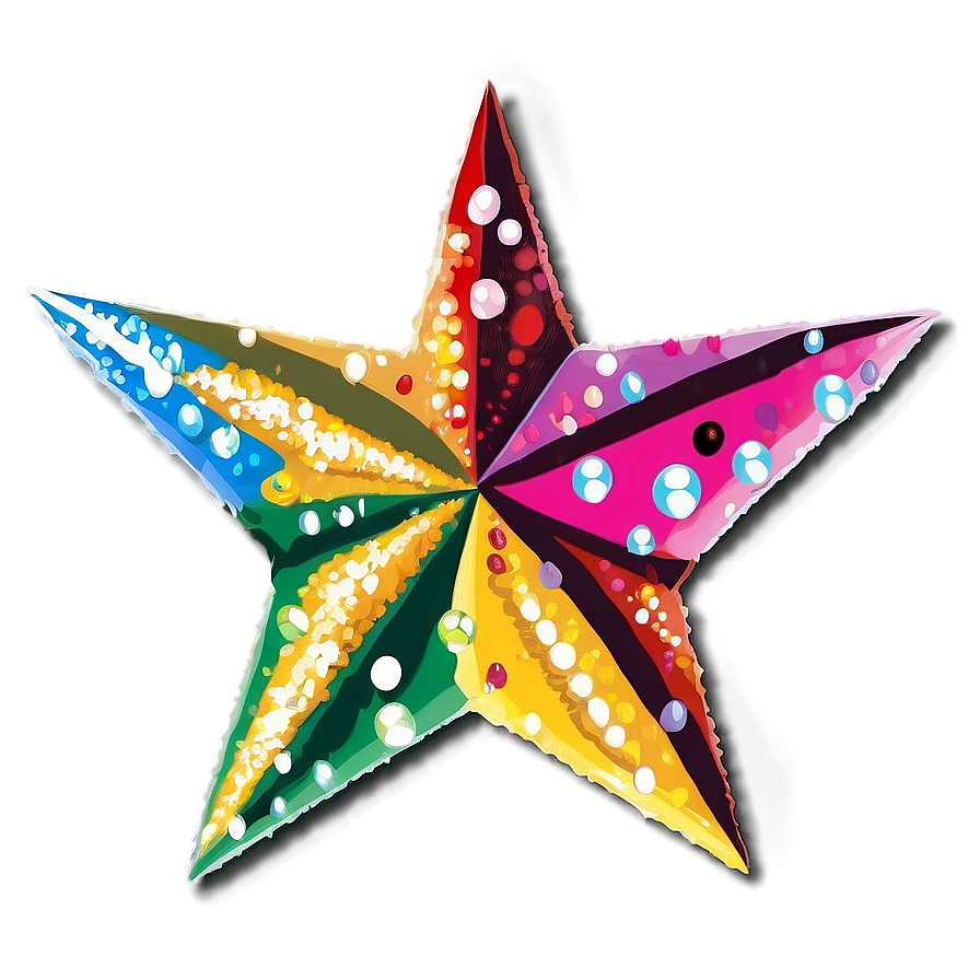 Twinkling Star Pattern Png 06132024 PNG image