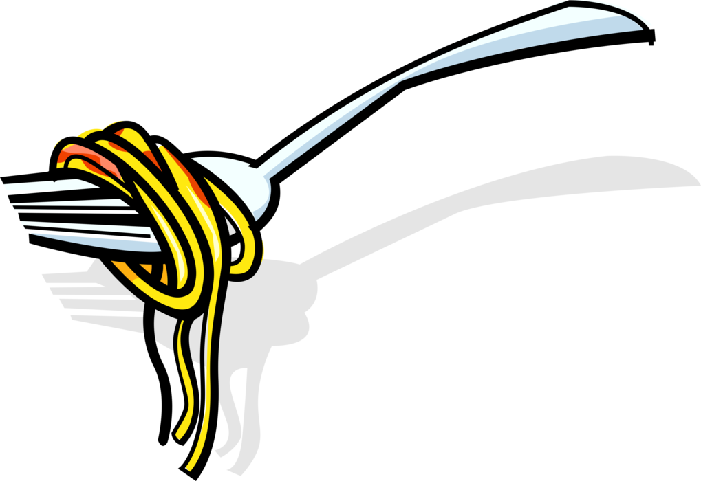 Twirling Spaghettion Fork PNG image