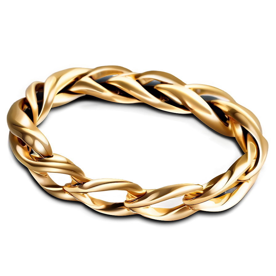 Twisted Gold Bracelet Design Png 06282024 PNG image