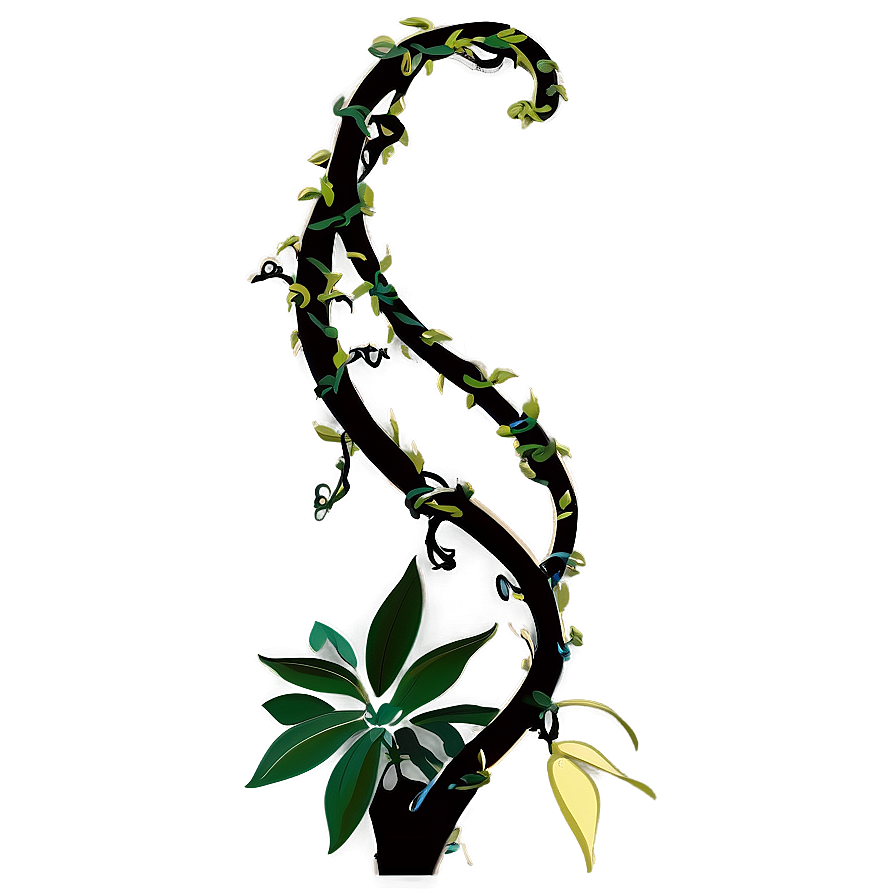 Twisting Vine Silhouette Png Atg95 PNG image