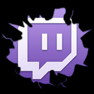 Twitch Logo Glitch Effect PNG image