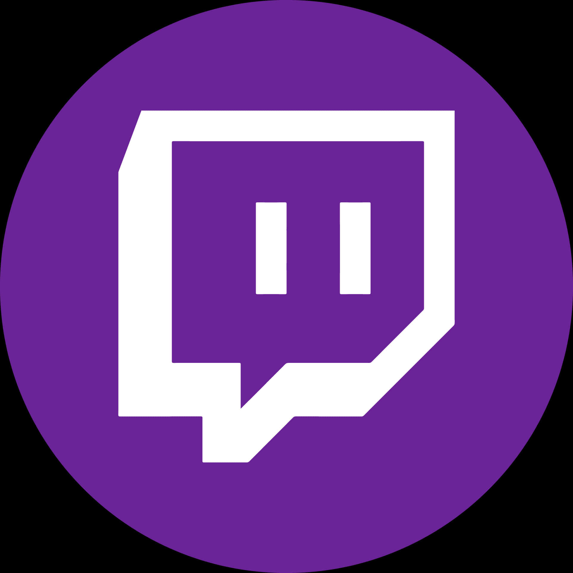 Twitch Logo Purple Background PNG image