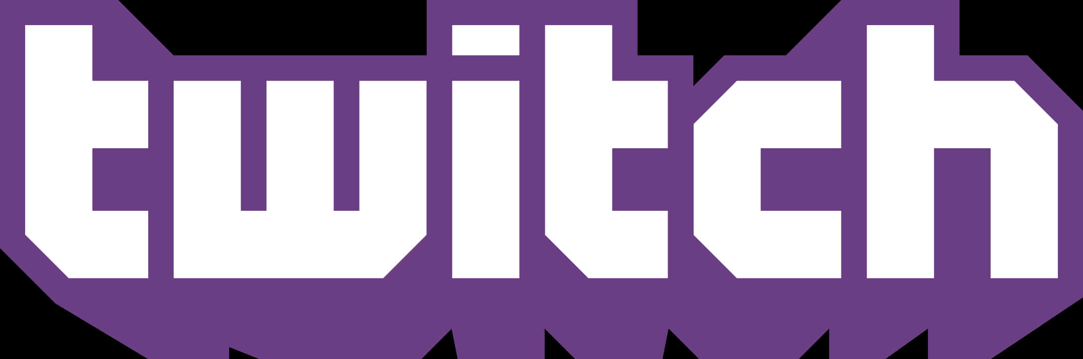 Twitch Logo Purple White PNG image