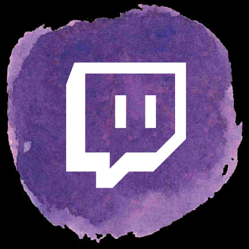 Twitch Logo Watercolor Background PNG image