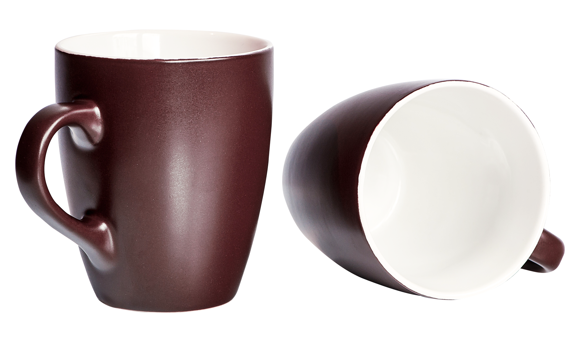 Two Coffee Mugs Isolated PNG image